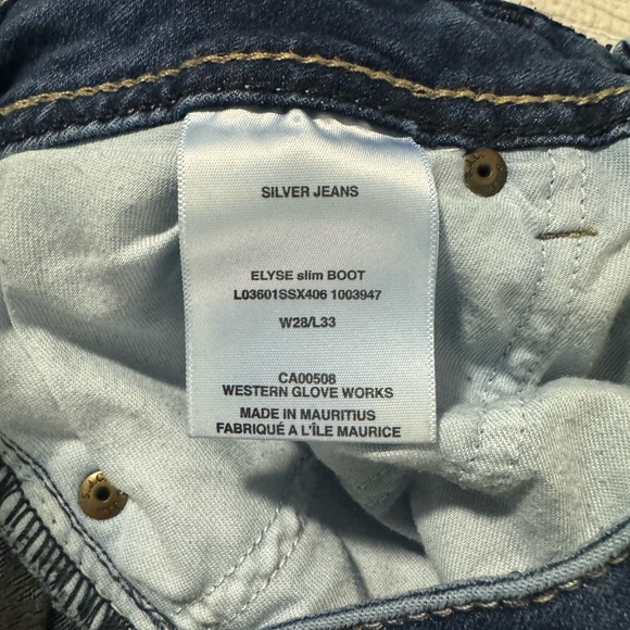 Women’s Silver Jeans Co. Elyse Slim Bootcut Jean - Distressed - Picture 4 of 5